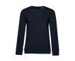 Sweat-shirt pour femme à manches longues en coton 280 g/m² B&C couleur bleu marine