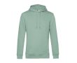 Sweat moderne en coton biologique avec capuche 280 g/m² B&C couleur vert menthe