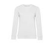 Sweat-shirt pour femme à manches longues en coton 280 g/m² B&C couleur blanc