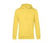 Sweat moderne en coton biologique avec capuche 280 g/m² B&C couleur jaune