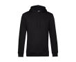 Sweat moderne en coton biologique avec capuche 280 g/m² B&C couleur noir