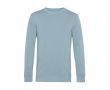 Sweat-shirt à col rond en coton biologique 280 g/m² B&C couleur bleu gris