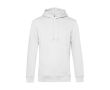 Sweat moderne en coton biologique avec capuche 280 g/m² B&C couleur blanc