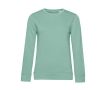 Sweat-shirt pour femme à manches longues en coton 280 g/m² B&C couleur vert menthe