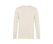 Sweat-shirt à col rond en coton biologique 280 g/m² B&C couleur blanc cassé