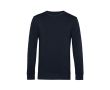 Sweat-shirt à col rond en coton biologique 280 g/m² B&C couleur bleu marine