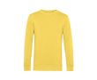 Sweat-shirt à col rond en coton biologique 280 g/m² B&C couleur jaune