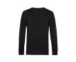 Sweat-shirt à col rond en coton biologique 280 g/m² B&C couleur noir