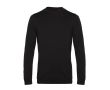 Pull à col rond ajusté en coton 280 g/m² B&C couleur noir