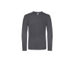 T-shirt pour homme à manches longues en coton 145 g/m² B&C couleur gris foncé