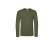 T-shirt pour homme à manches longues en coton 145 g/m² B&C couleur vert olive