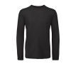T-shirt pour homme à manches longues en coton biologique B&C couleur noir