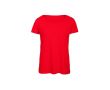 T-shirt pour femme en polyester et coton 130 g/m² B&C couleur rouge