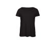 T-shirt pour femme en polyester et coton 130 g/m² B&C couleur noir