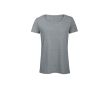 T-shirt pour femme en polyester et coton 130 g/m² B&C couleur gris clair chiné