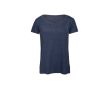 T-shirt pour femme en polyester et coton 130 g/m² B&C couleur bleu foncé
