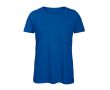 T-shirt pour femme en coton biologique à manches courtes 140 g/m² B&C couleur bleu roi