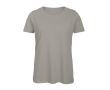 T-shirt pour femme en coton biologique à manches courtes 140 g/m² B&C couleur gris clair