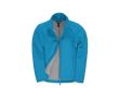 Veste softshell stretch pour femme en polyester 300 g/m² B&C couleur bleu lagon