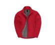 Veste softshell stretch pour homme en polyester 300 g/m² B&C couleur rouge