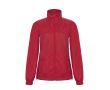 Veste pour femme en polyester imperméable et coupe-vent B&C couleur rouge