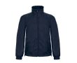 Veste en polyester pour homme coupe-vent et imperméable B&C couleur bleu marine