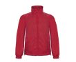 Veste en polyester pour homme coupe-vent et imperméable B&C couleur rouge