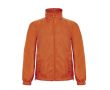 Veste en polyester pour homme coupe-vent et imperméable B&C couleur orange