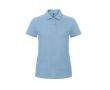 Polo pour femme en coton piqué à manches courtes 180 g/m² B&C couleur bleu ciel