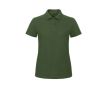 Polo pour femme en coton piqué à manches courtes 180 g/m² B&C couleur vert foncé