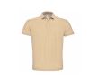 Polo pour homme en coton piqué avec 2 boutons 180 g/m² B&C couleur beige