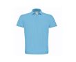 Polo pour homme en coton piqué avec 2 boutons 180 g/m² B&C couleur bleu ciel