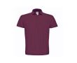 Polo pour homme en coton piqué avec 2 boutons 180 g/m² B&C couleur bordeaux