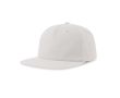 Casquette vintage en coton recyclé avec visière plate 260 g/m² couleur blanc