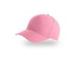 Casquette pour enfants en polyester recyclé de baseball 220 g/m² couleur rose clair 