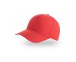 Casquette pour enfants en polyester recyclé de baseball 220 g/m² couleur rouge
