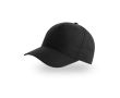 Casquette pour enfants en polyester recyclé de baseball 220 g/m² couleur noir