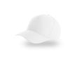 Casquette pour enfants en polyester recyclé de baseball 220 g/m² couleur blanc