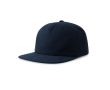 Casquette vintage en coton recyclé avec visière plate 260 g/m² couleur bleu marine