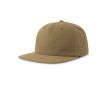 Casquette vintage en coton recyclé avec visière plate 260 g/m² couleur vert olive