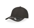 Casquette fabriquée à partir de bouteilles avec visière 115 g/m² couleur gris foncé
