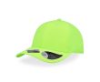 Casquette fabriquée à partir de bouteilles avec visière 115 g/m² couleur vert fluorescent