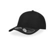Casquette fabriquée à partir de bouteilles avec visière 115 g/m² couleur noir