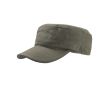 Casquette en coton de style militaire avec fermeture velcro 235 g/m² couleur vert olive