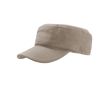 Casquette en coton de style militaire avec fermeture velcro 235 g/m² couleur kaki