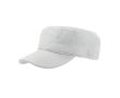 Casquette en coton de style militaire avec fermeture velcro 235 g/m² couleur blanc