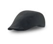 Béret équestre en coton brossé avec fermeture velcro 235 g/m² couleur noir