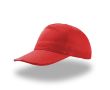 Casquette en coton coloré avec drapeau italien sur la visière couleur rouge