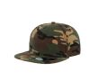 Casquette partiellement en laine avec visière plate 400 g/m² couleur camouflage