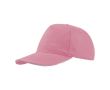 Casquette en coton léger avec visière contrastée en couleur 160 g/m² couleur rose clair 